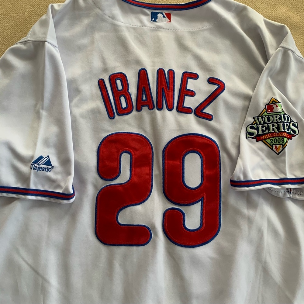 Raul Ibanez 2008 World Series Jersey